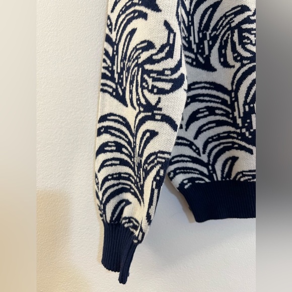 ALLUDE Crew neck cotton silk sweater M7. - Picture 4 of 7